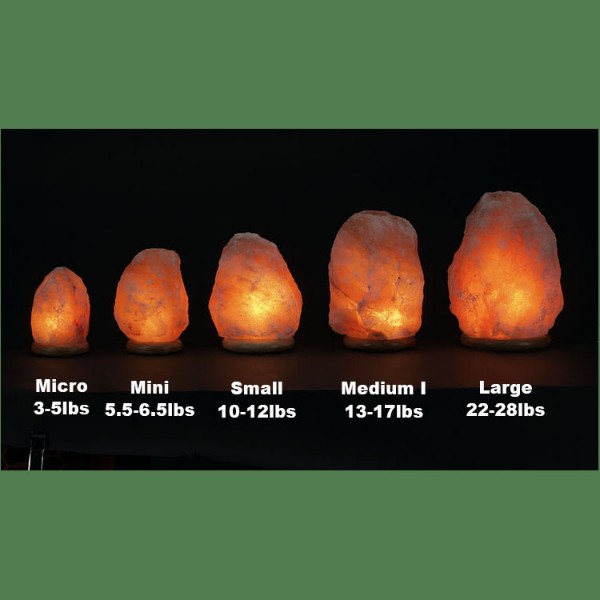 Himalayan Salt Lamp Natural Pink Mini 4 units (5.5-7 lbs each)